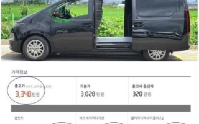 수원중고차신용카드할부 스타리아 2WD 디젤 카고 모던 매물 사진 7 - 2024/05 64,521km